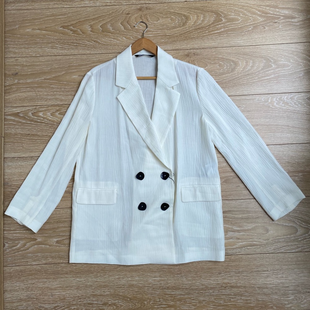 Zara | NWT double breasted oversize blazer